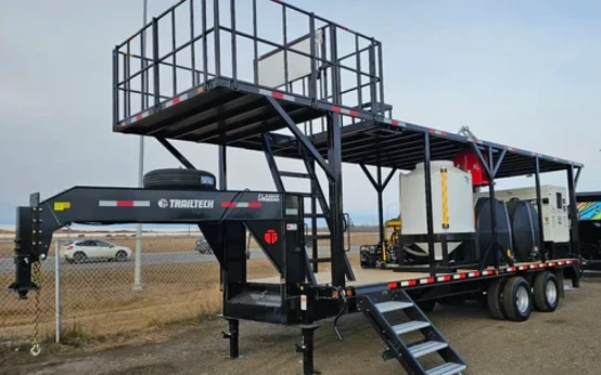 Reference example of a mobile agricultural spray support trailer